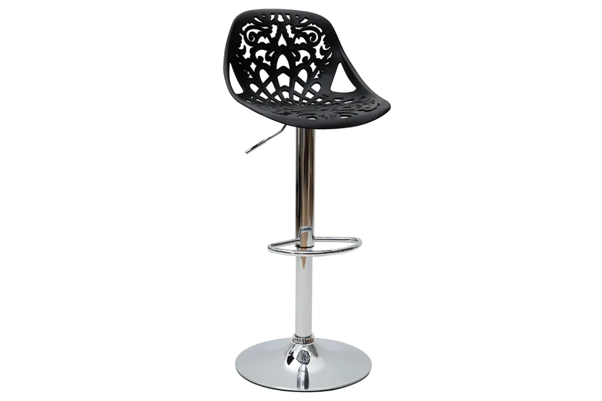 Miliboo Design-Barhocker Barock Schwarz 2er Set BAROCCA.* Barhocker