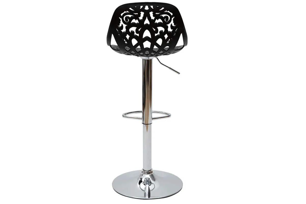 Miliboo Design-Barhocker Barock Schwarz 2er Set BAROCCA.* Barhocker