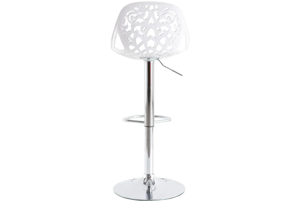 Miliboo Design-Barhocker Barock Weiß 2er Set BAROCCA.* Barhocker