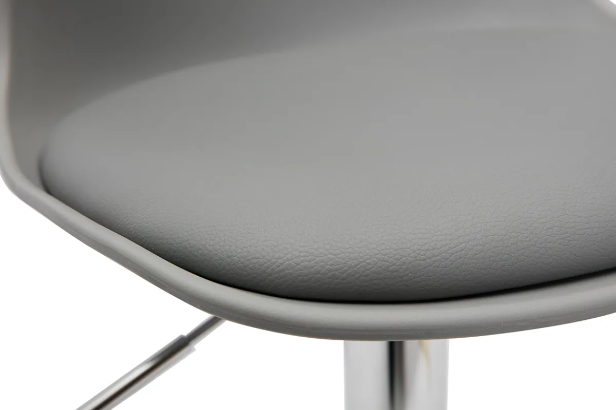 Miliboo Design-Barhocker Hellgrau (2er-Set) STEEVY* Barhocker