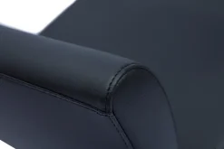 Miliboo Design-Barhocker höhenverstellbar schwarz gebürsteter Edelstahl SHEINA* Barhocker