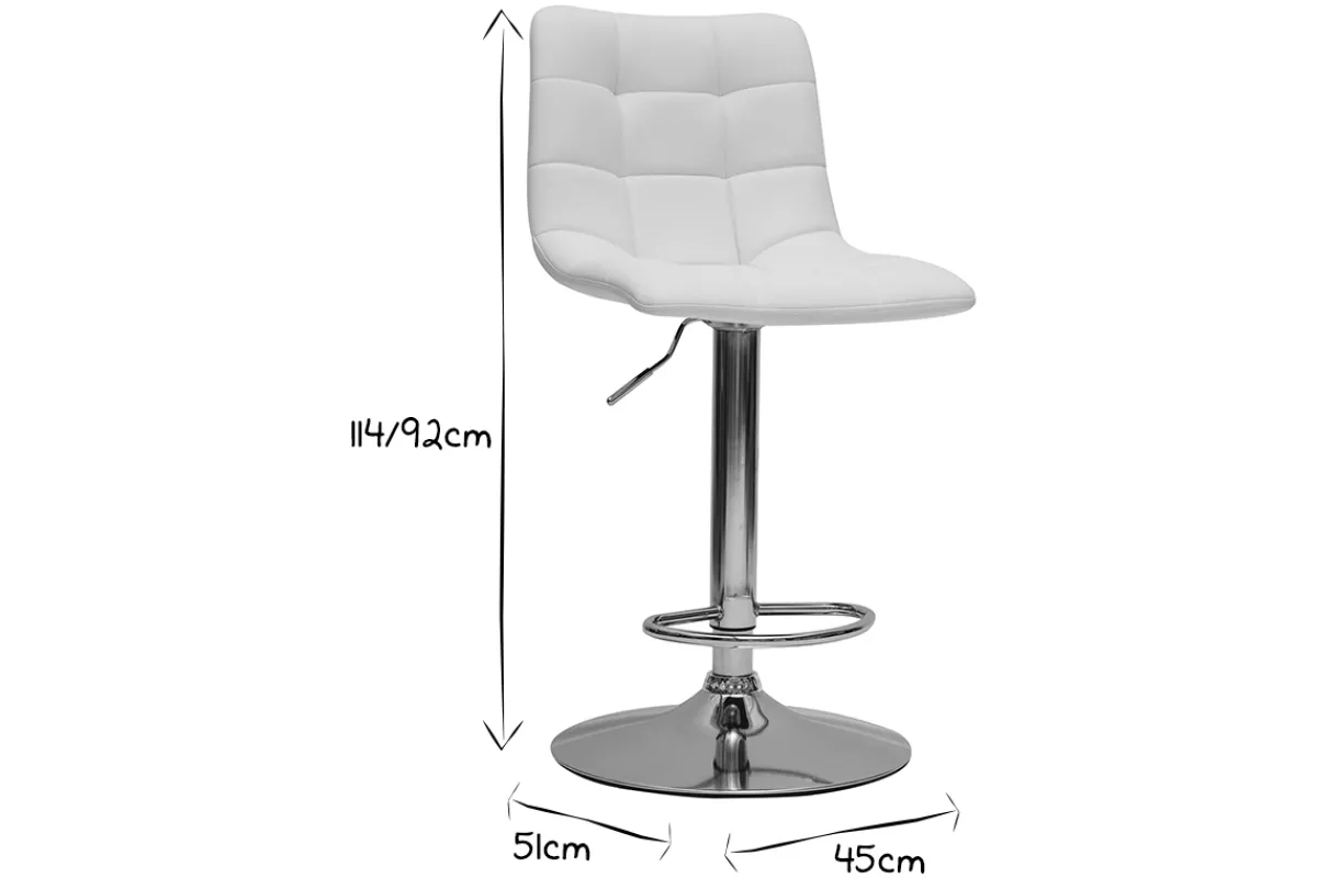 Miliboo Design-Barhocker höhenverstellbar schwarz (2er-Set) MAXWELL* Barhocker