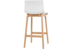 Miliboo Design-Barhocker Holz und Weiß 75 cm 2 Stck. NEW SURF* Barhocker