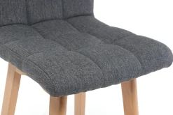 Miliboo Design-Barhocker Holz und Dunkelgrau 65 cm 2 Stck. KLARIS* Barhocker