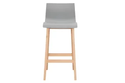 Miliboo Design-Barhocker Holz und Hellgrau 65 cm 2 Stck. NEW SURF* Barhocker