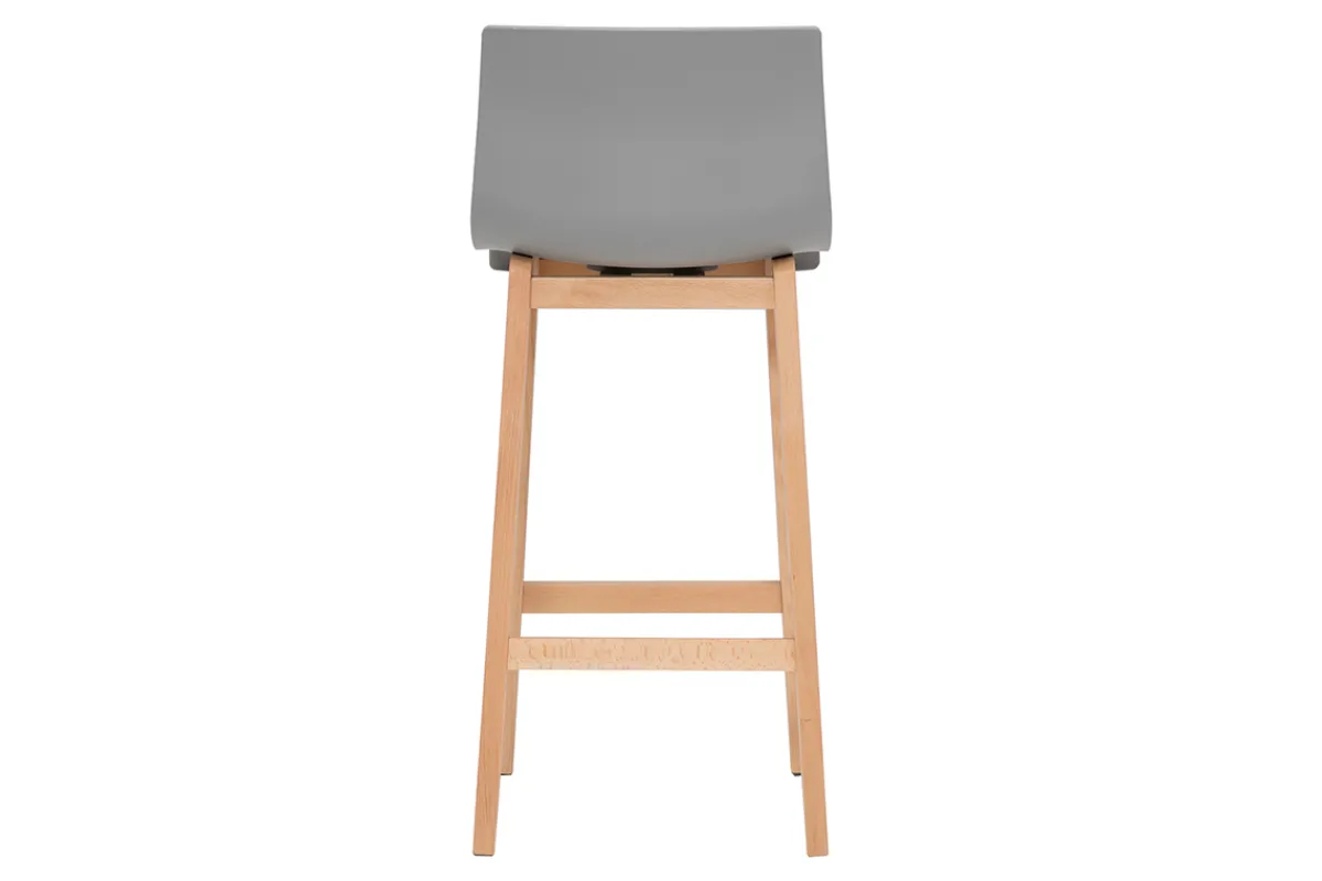Miliboo Design-Barhocker Holz und Hellgrau 65 cm 2 Stck. NEW SURF* Barhocker