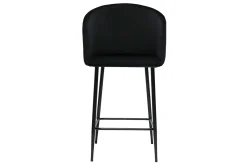 Miliboo Design-Barhocker in schwarzem Samt VANITY* Barhocker