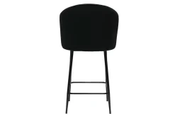 Miliboo Design-Barhocker in schwarzem Samt VANITY* Barhocker