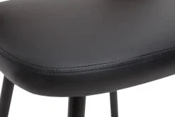 Miliboo Design-Barhocker in Schwarz und Walnuss H66,5 cm (2er Set) FALCOM* Barhocker