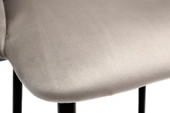 Miliboo Design-Barhocker in taupefarbenem Samt VANITY* Barhocker