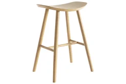Miliboo Design-Barhocker leichtes Holz 65 cm DEMORY* Barhocker