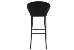 Miliboo Design-Barhocker Samt Schwarz DALLY 78 cm* Barhocker