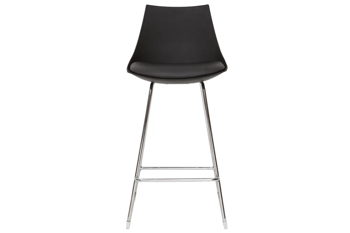 Miliboo Design-Barhocker schwarz 65 cm (2er-Satz) JUNE* Barhocker