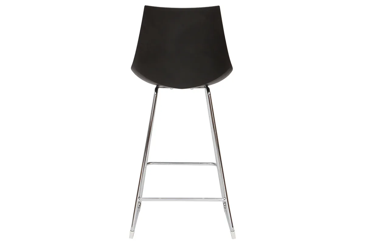 Miliboo Design-Barhocker schwarz 65 cm (2er-Satz) JUNE* Barhocker