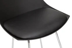Miliboo Design-Barhocker schwarz 65 cm (2er-Satz) JUNE* Barhocker