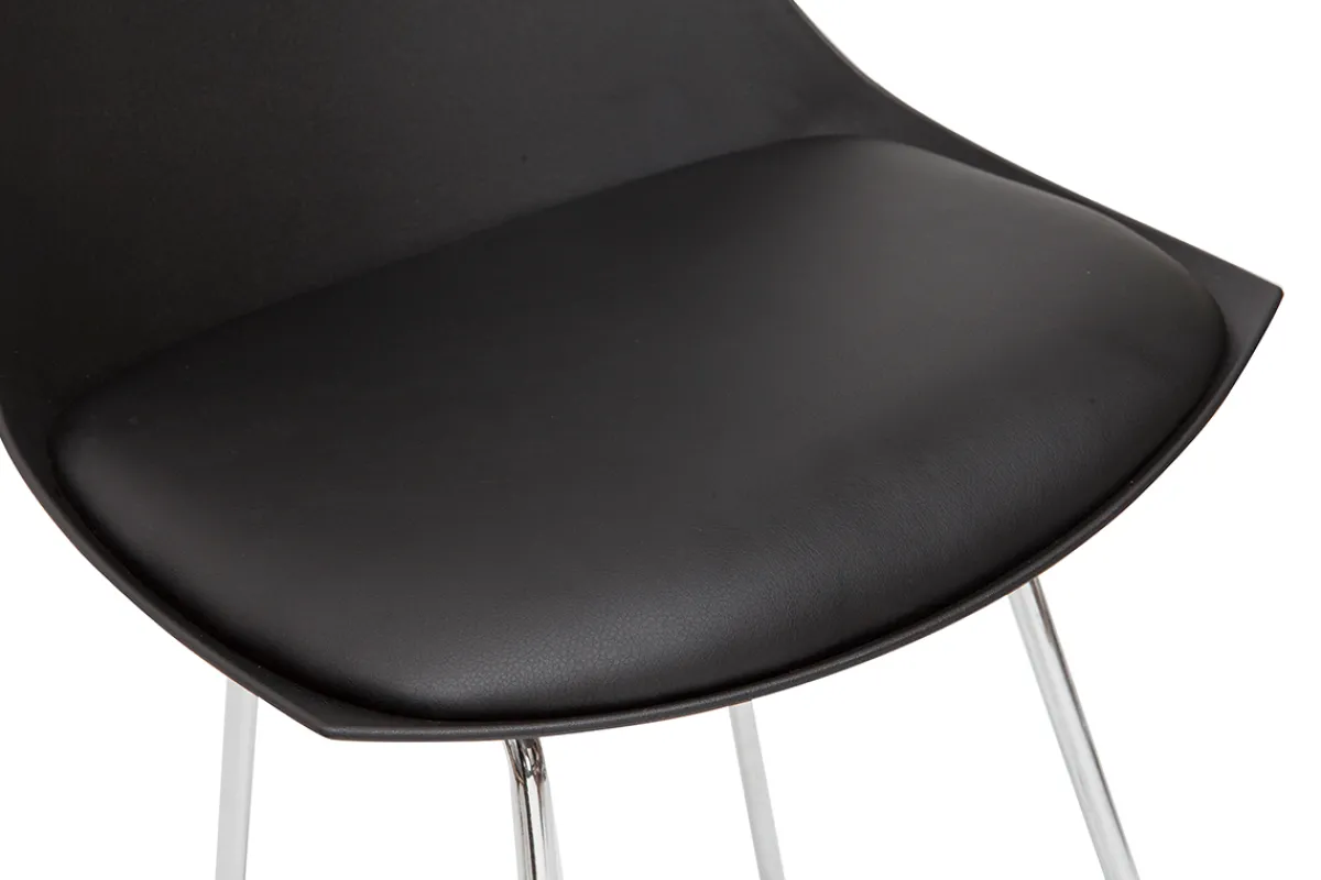 Miliboo Design-Barhocker schwarz 65 cm (2er-Satz) JUNE* Barhocker
