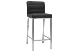Miliboo Design-Barhocker Schwarz 66 cm TOMY* Barhocker