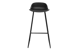 Miliboo Design-Barhocker schwarz 2er-Set ELLA* Barhocker