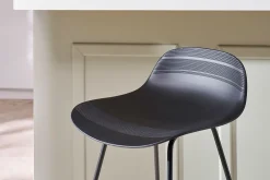 Miliboo Design-Barhocker schwarz (2er-Satz) ELLA* Barhocker