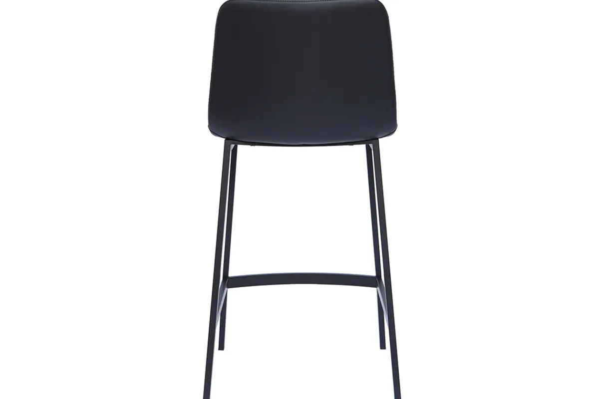 Miliboo Design-Barhocker schwarz H 66 cm (2er-Set) ARSENE* Barhocker