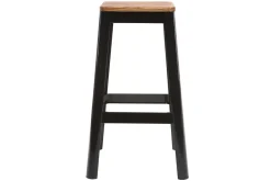 Miliboo Design-Barhocker Schwarz H 75 cm NICK* Barhocker
