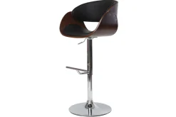 Miliboo Design-Barhocker Schwarz und Holz DIOS* Barhocker