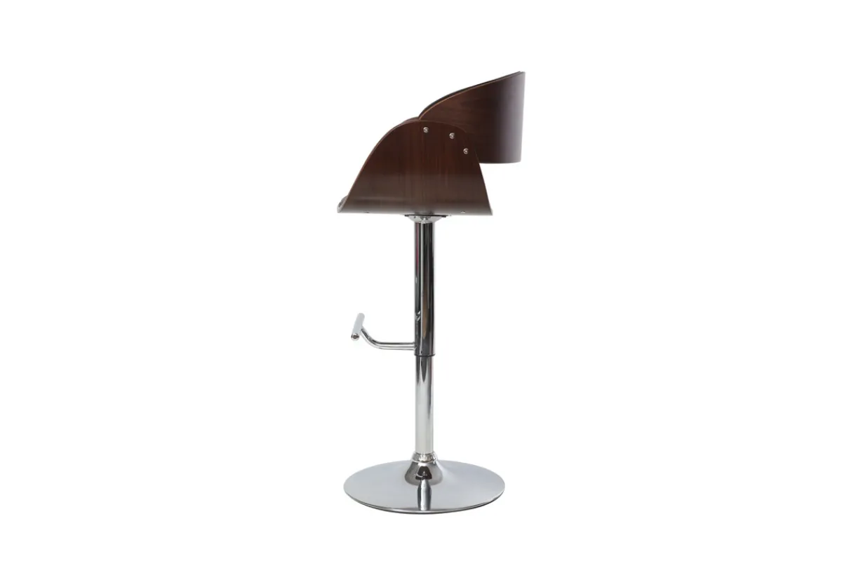 Miliboo Design-Barhocker Schwarz und Holz DIOS* Barhocker