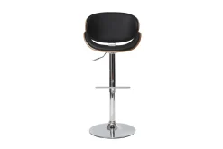 Miliboo Design-Barhocker Schwarz und Holz WALNUT* Barhocker