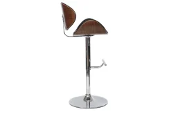 Miliboo Design-Barhocker Schwarz und Holz WALNUT* Barhocker