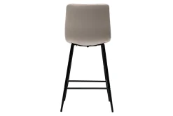 Miliboo Design-Barhocker taupefarbener Samt H65 cm (2er-Set) MAXWELL* Barhocker