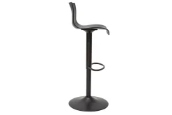 Miliboo Design-Barhocker verstellbar schwarzes Metal Zweierset ONA* Barhocker