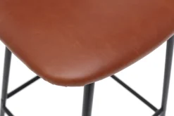 Miliboo Design-Barhocker Vintage Hellbraun mit Metallbeinen 65 cm (2 Stk.) LAB* Barhocker