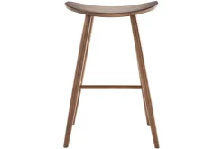Miliboo Design-Barhocker Walnuss H72 cm (2er-Set) DEMORY* Barhocker
