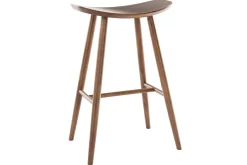 Miliboo Design-Barhocker Walnuss H72 cm (2er-Set) DEMORY* Barhocker