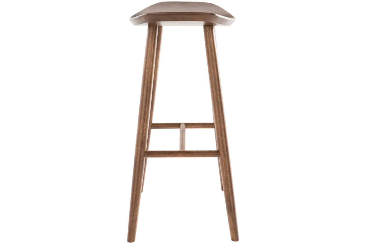 Miliboo Design-Barhocker Walnuss H72 cm (2er-Set) DEMORY* Barhocker