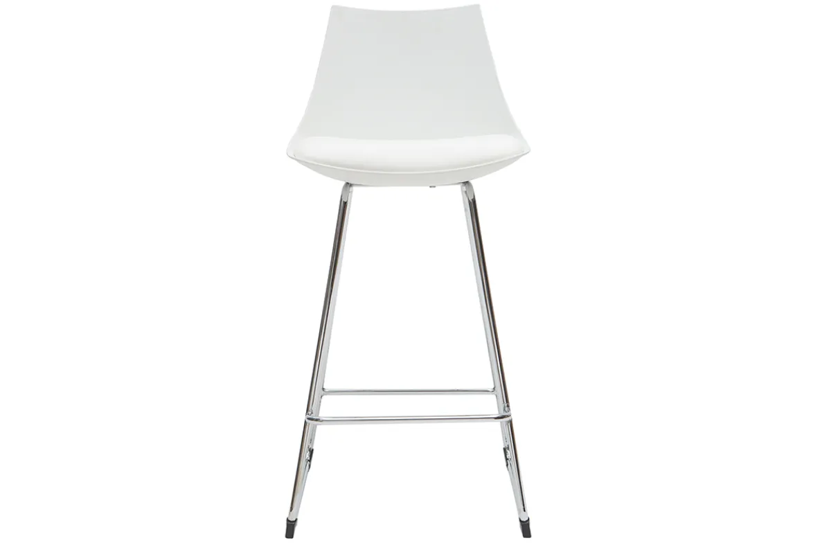 Miliboo Design-Barhocker weiß 65 cm (2er-Satz) JUNE* Barhocker