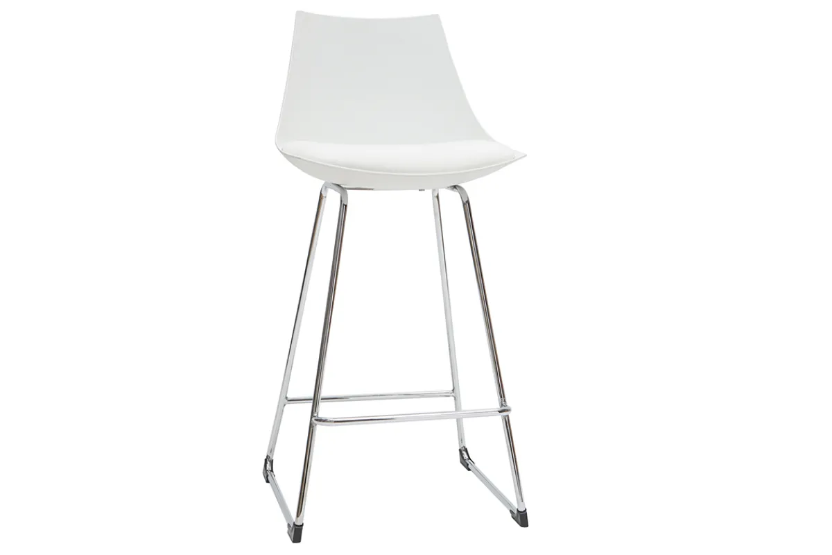 Miliboo Design-Barhocker weiß 65 cm (2er-Satz) JUNE* Barhocker