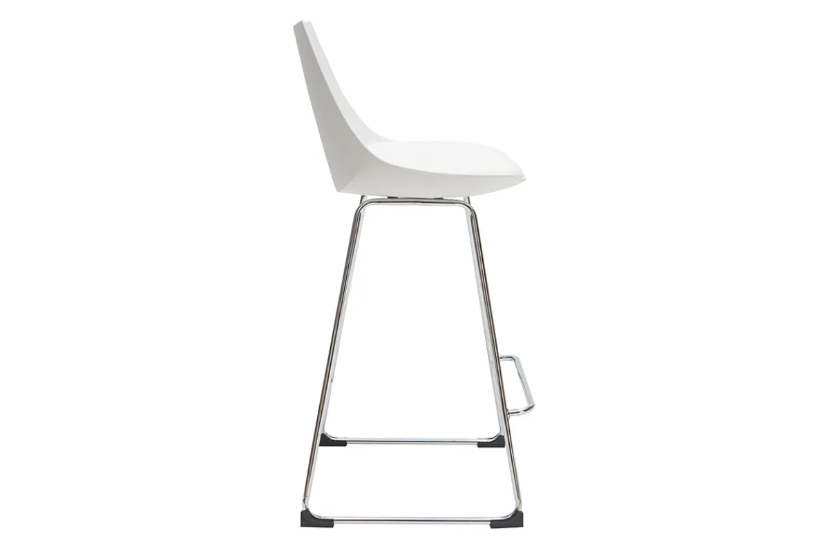 Miliboo Design-Barhocker weiß 65 cm (2er-Satz) JUNE* Barhocker