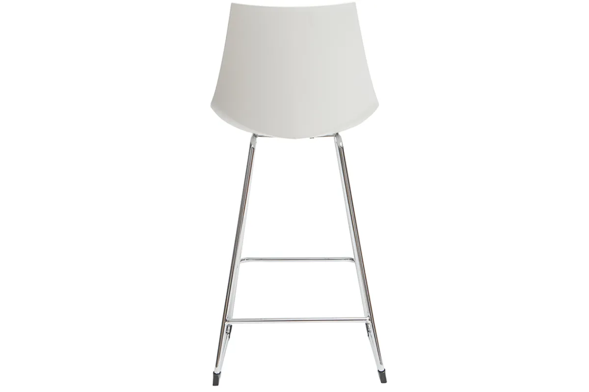 Miliboo Design-Barhocker weiß 65 cm (2er-Satz) JUNE* Barhocker