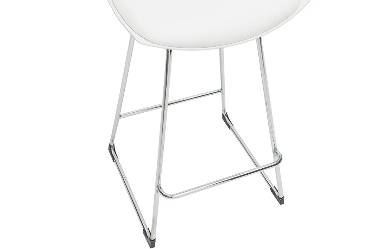 Miliboo Design-Barhocker weiß 65 cm (2er-Satz) JUNE* Barhocker