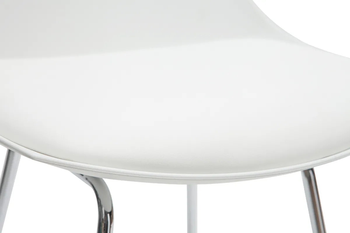 Miliboo Design-Barhocker weiß 65 cm (2er-Satz) JUNE* Barhocker