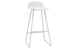 Miliboo Design-Barhocker Weiß 2er-Set ELLA* Barhocker