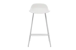 Miliboo Design-Barhocker weiß H65 cm (2er-Satz) ELLA* Barhocker