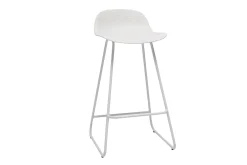 Miliboo Design-Barhocker weiß H65 cm (2er-Satz) ELLA* Barhocker