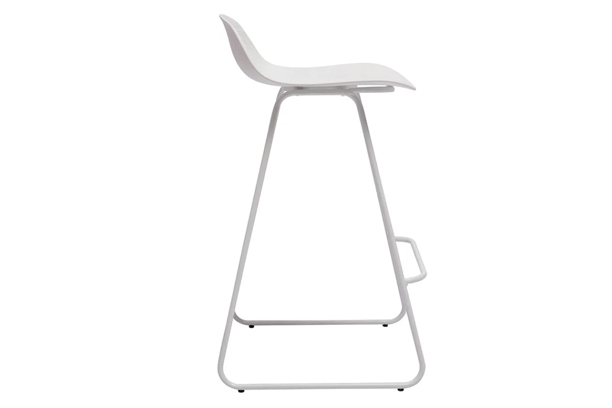 Miliboo Design-Barhocker weiß H65 cm (2er-Satz) ELLA* Barhocker