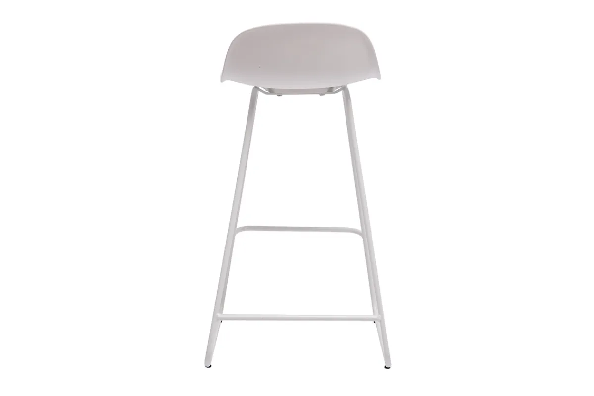 Miliboo Design-Barhocker weiß H65 cm (2er-Satz) ELLA* Barhocker
