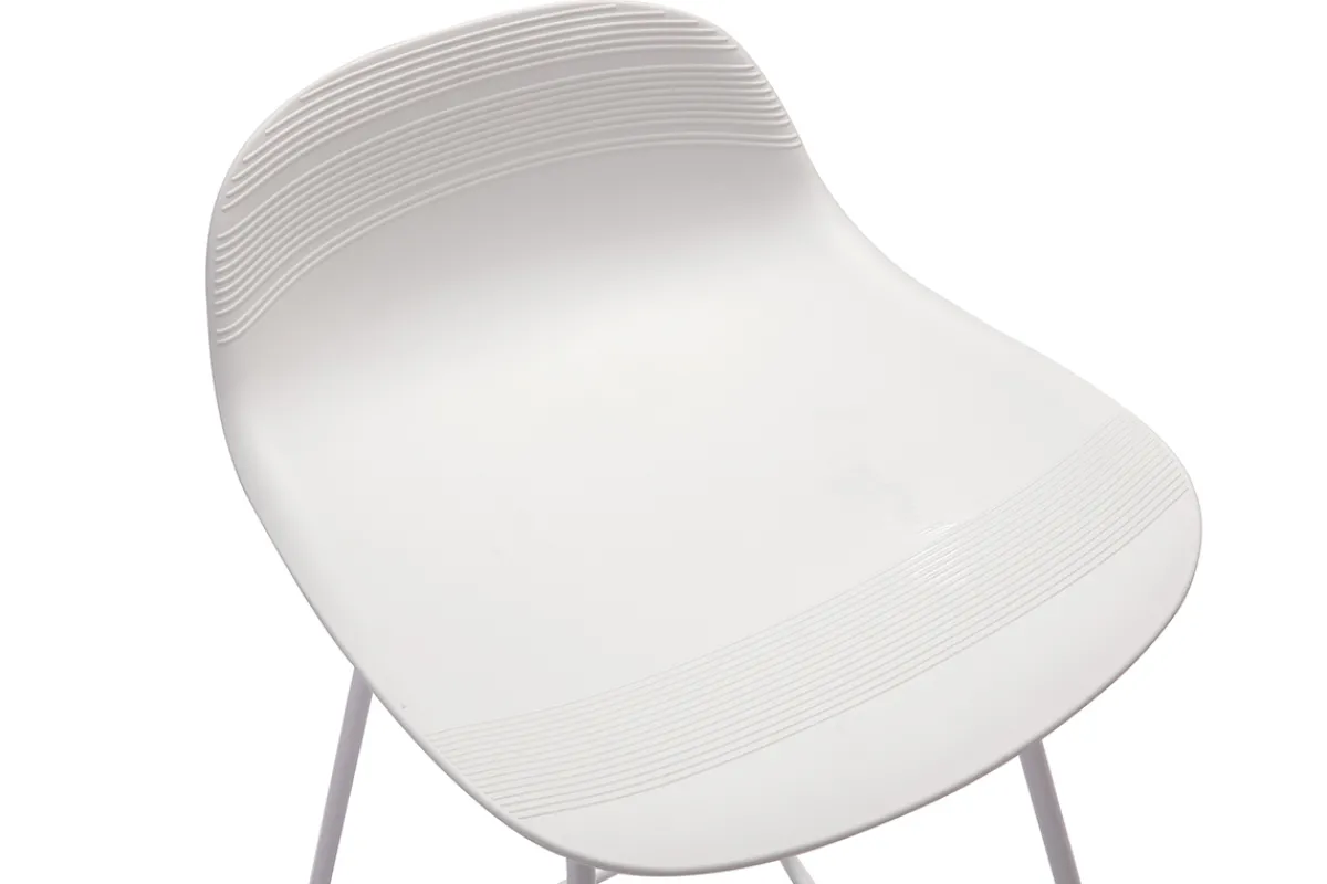Miliboo Design-Barhocker weiß H65 cm (2er-Satz) ELLA* Barhocker