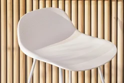 Miliboo Design-Barhocker weiß H65 cm (2er-Satz) ELLA* Barhocker