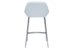 Miliboo Design-Barhocker weiß mit Metallfuß (2er-Set) RINGER* Barhocker