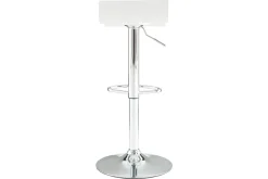 Miliboo Design-Barhocker weißes Holz und verchromtes Metall (2er-Set) SURF V2* Barhocker